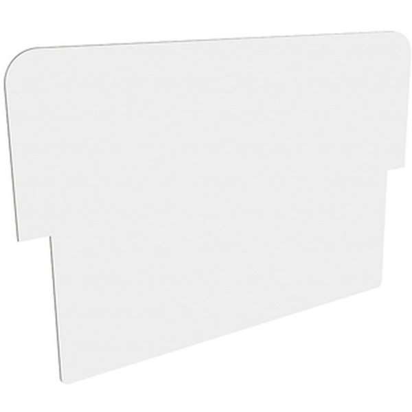 Logoplatte weiß für Alu-Line Sandwich Straßenschild - A2 46 x 22 cm