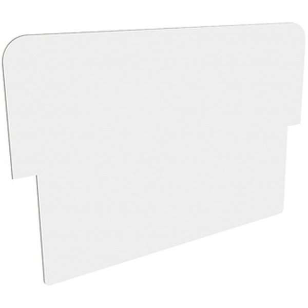 Logoplatte weiß für Alu-Line Sandwich Straßenschild - für 50 x 70- 54 x 22 cm