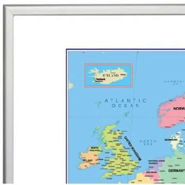 Whiteboard mit Europakarte – 103 x 73 cm