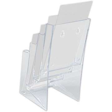 Tisch- und Wandprospekthalter aus Acryl, vertikal