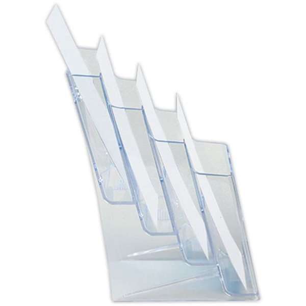 Tisch- und Wandprospekthalter aus Acryl, vertikal