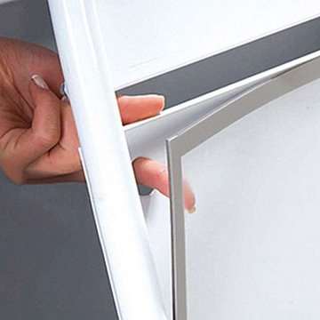 Ellipse Lux Kundenstopper mit Logoplatte