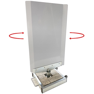 Outdoor Spin-Sign Kundenstopper - 40x79 cm - weiß