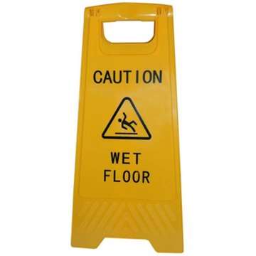 Warnschild mit englischem Aufdruck