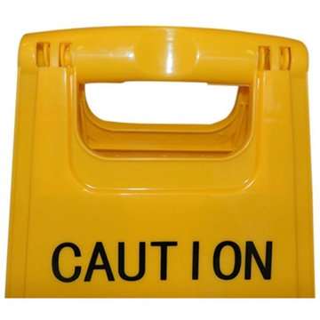 Warnschild mit englischem Aufdruck