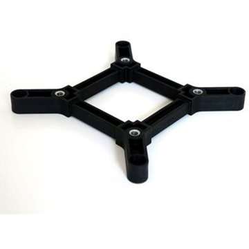 Crown Truss 15 Messewand mit Banner - schwarz