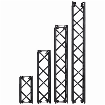 Crown Truss 15 3-teilige Messewand – schwarz