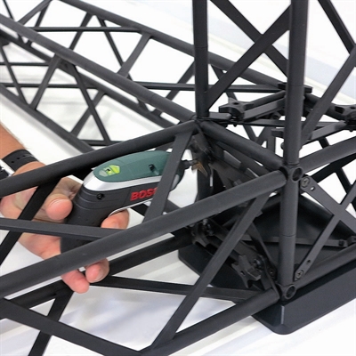 Crown Truss 15 3-teilige Messewand – schwarz