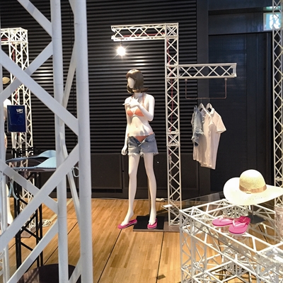 Crown Truss 15 3-teilige Messewand – weiß