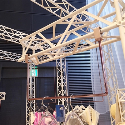 Crown Truss 15 3-teilige Messewand – weiß