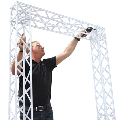 Crown Truss 15 3-teilige Messewand – weiß