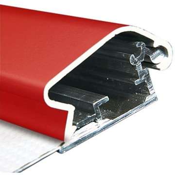 Klapprahmen mit 32mm Aluminium-Flachprofil, rot – A4