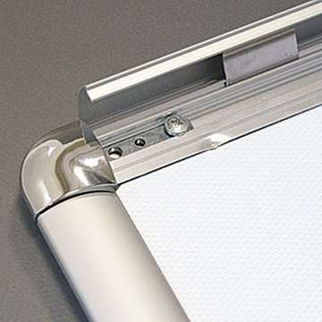 Klapprahmen mit 25mm Aluminium-Rondo-Profil, silber – A5