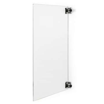 Universal-Klemmsatz für Hygieneabschirmung, 2 Plattenhalter für Wand oder Decke