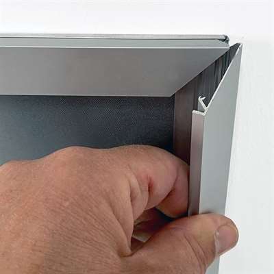Alu-Klapprahmen silber, 20 mm Flachprofil