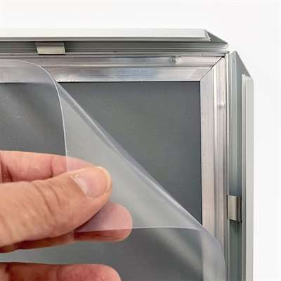 Alu-Klapprahmen silber, 20 mm Flachprofil