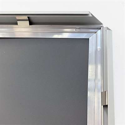 Alu-Klapprahmen silber, 20 mm Flachprofil