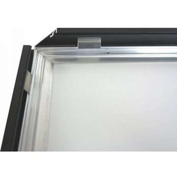 CROWN Klapprahmen mit 33mm Aluminium-Flachprofil, schwarz – 50 x 70 cm
