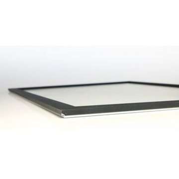 CROWN Klapprahmen mit 33mm Aluminium-Flachprofil, schwarz – 50 x 70 cm