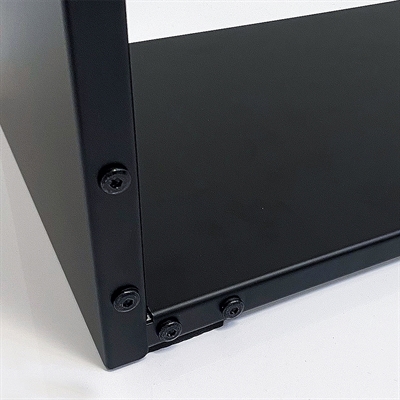 Infostand Curved schwarz A3