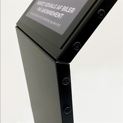 Infostand Curved schwarz A3