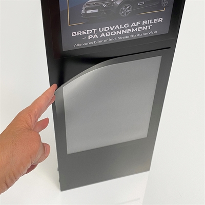 Infostand Curved schwarz A3