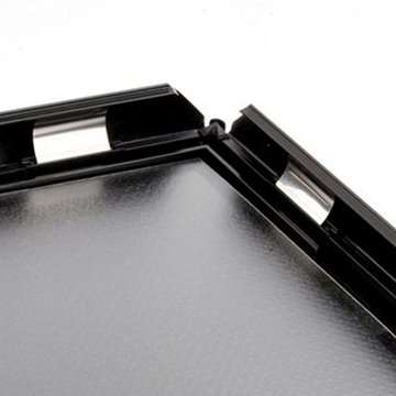 Opti Klapprahmen mit 14mm Aluminiumprofil, Silber – A6