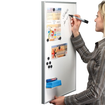 Whiteboard, magnetisch, weiß
