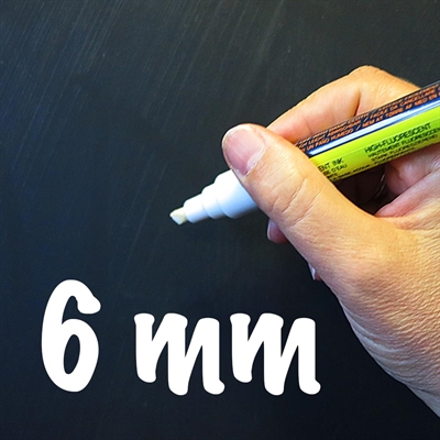 Boardmarker 6mm weiß