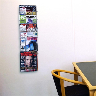 Prospekthalter für die Wand – 6xA4 – 21x29,7 cm