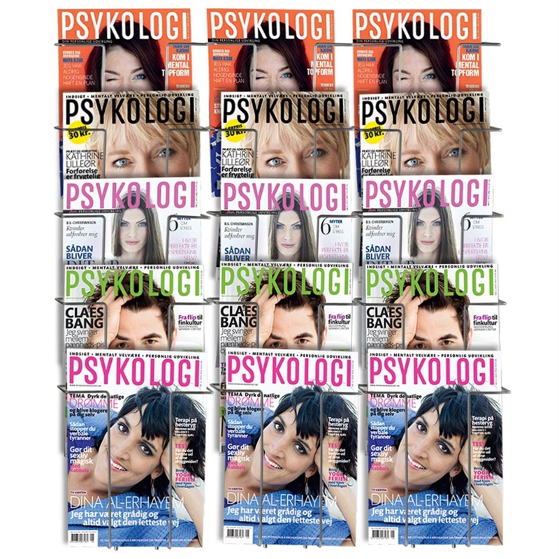 Prospekthalter für die Wand – 15xA4 – 21x29,7 cm