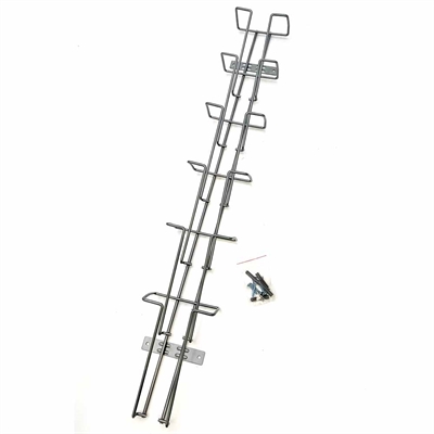 Broschürenhalter für die Wand 6 x M65 silber