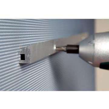 Aushängeschrank magnetisch mit Schloss – Alu/Elox.