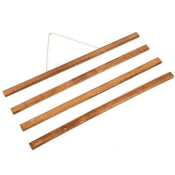 Wooden Posteraufhänger aus dunkler Buche magnetisch Satz  – 50 cm Set