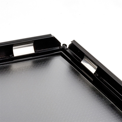 OPTI klapramme 25 mm profil Sort