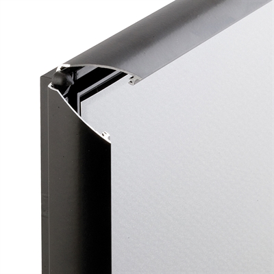 OPTI klapramme 25 mm profil Sort