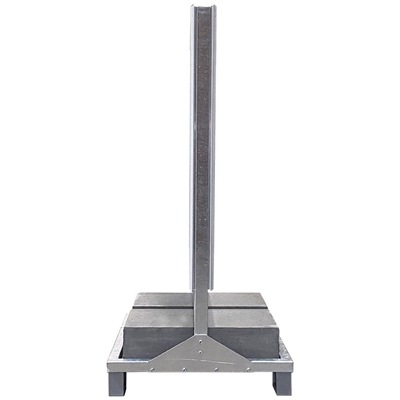 Schwerer Außenwerbeständer aus Beton, Aluminium/Grau, 70 x 100 cm