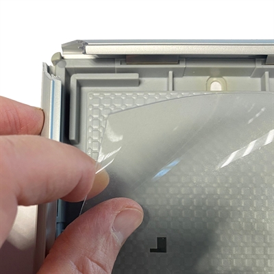 Opti Klapprahmen mit 14mm Aluminiumprofil, silber