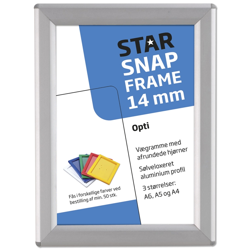 Opti Klapprahmen mit 14mm Aluminiumprofil, silber
