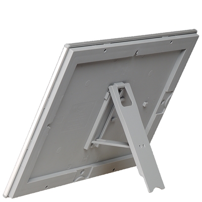 Foto-Klapprahmen mit 25mm Aluminiumprofil, silber – A4