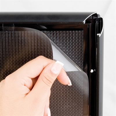 Foto-Klapprahmen mit 25mm Aluminiumprofil, schwarz – A4