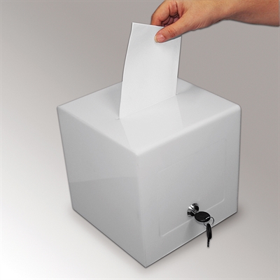 Abstimmbox – Weiß