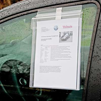 Beschläge für Prospekt- und Visitenkartenhalter aus Acryl für den Außenbereich