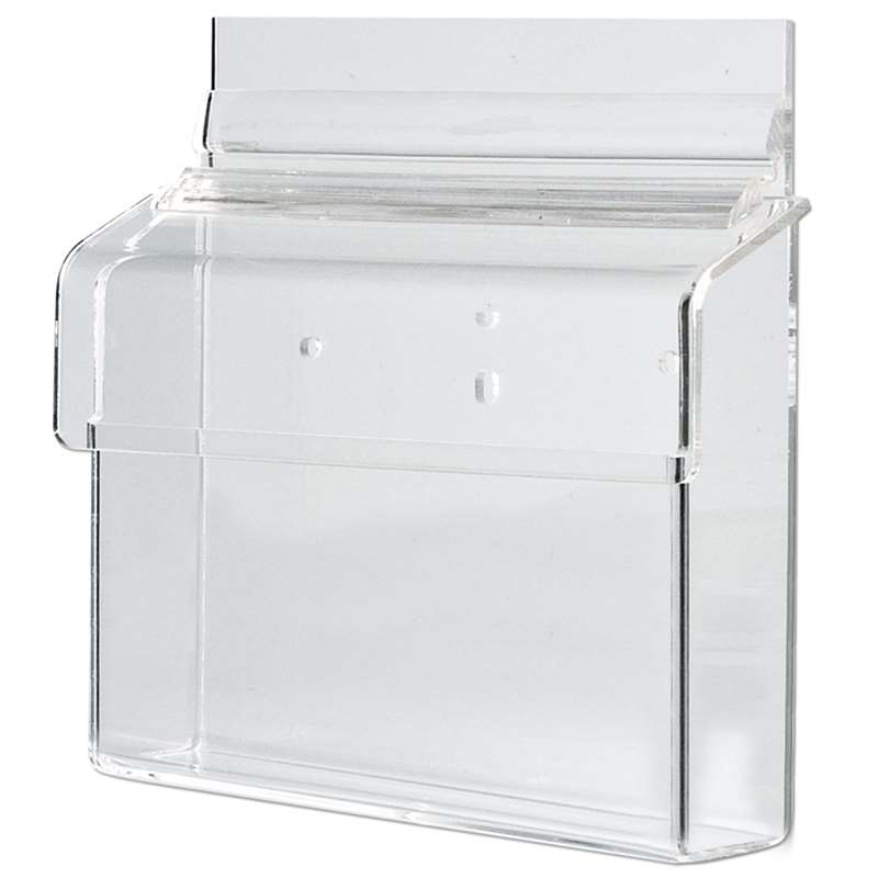 Outdoor-Prospekthalter box aus Acryl, horizontal, A6