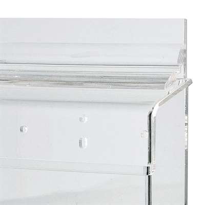 Outdoor-Prospekthalter box aus Acryl, horizontal, A6