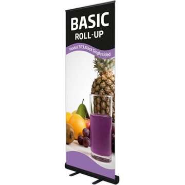 Basic Roll-up-Kassette, schwarz, einseitig