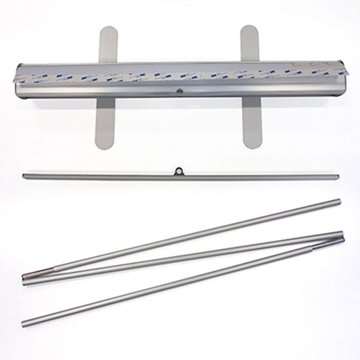 Classic Roll-up, silber, einseitig, inkl. Banner und Druck
