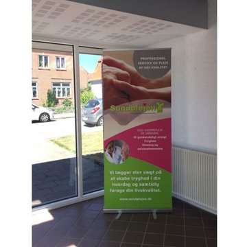 Classic Roll-up, einseitig, 85 x 200 cm – Silber