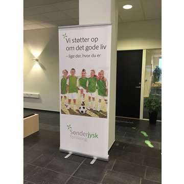 Classic Roll-up, silber, einseitig, inkl. Banner und Druck