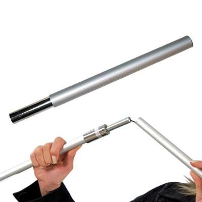 Verstellbare Stange, Alu/Silber, 190-220 cm für Quickbanner
